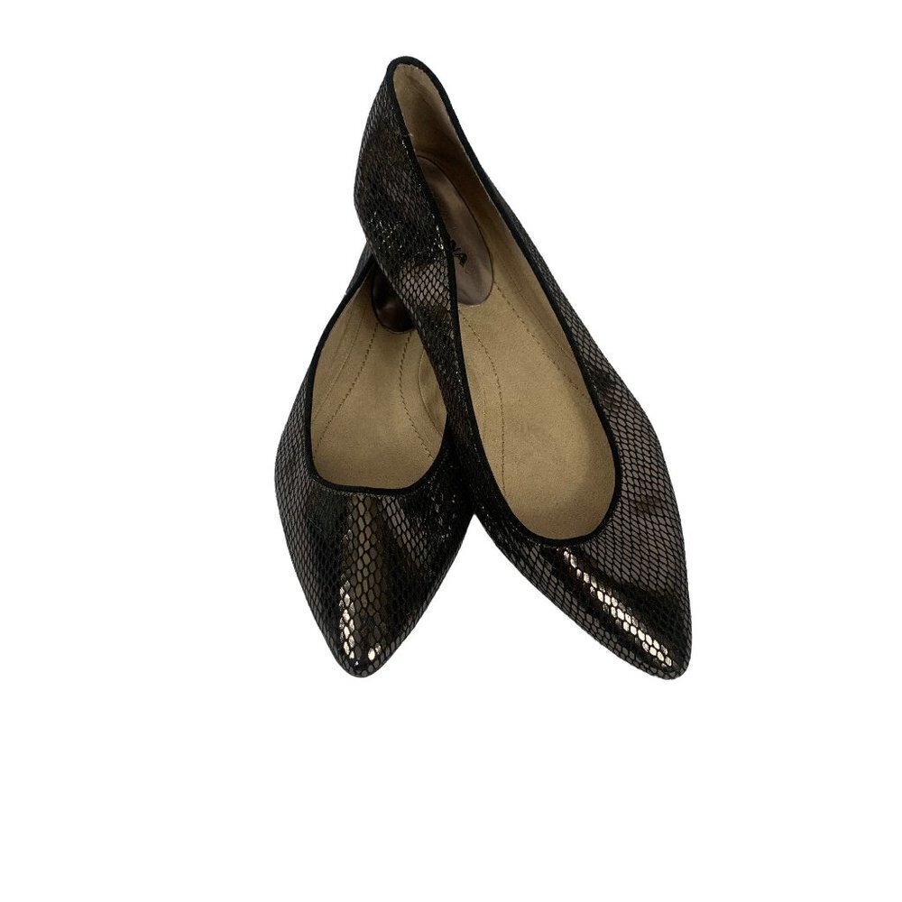 Arizona Jeans Women's Scaled Black Flat Shoes